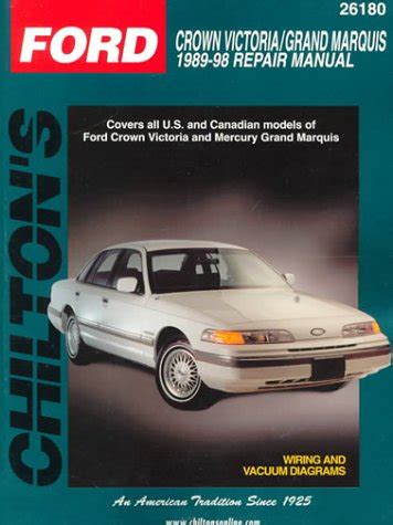 Ford crown victoria mercury grand marquis 1989 2006 chiltons total car care repair manuals. - Medela harmony manual breast pump replacement parts.